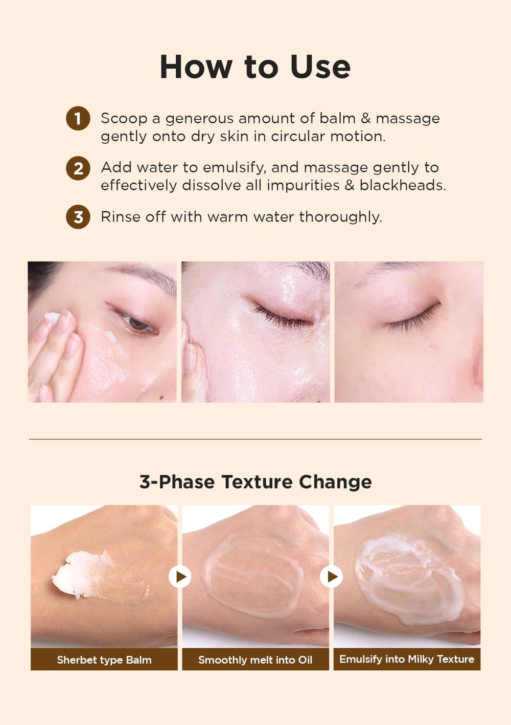 Hanskin BHA Pore Cleansing Balm with jojoba and sunflower oils for balanced moisture.