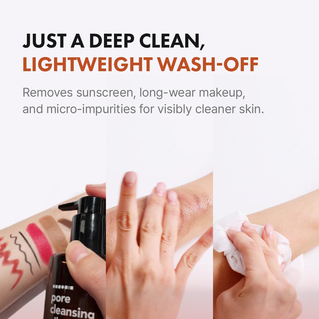 Hanskin BHA Pore Cleansing Oil bottle with citrus extracts for gentle exfoliation