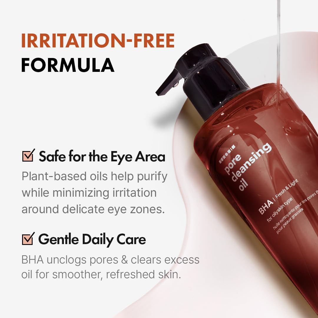 Hanskin BHA Pore Cleansing Oil blends olive and jojoba oils for hydration