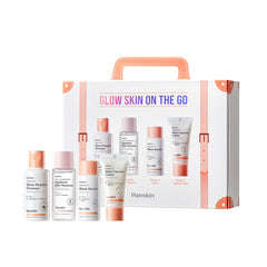 Hanskin Glow Skin cleanser powder on-the-go for brightening and cleansing.