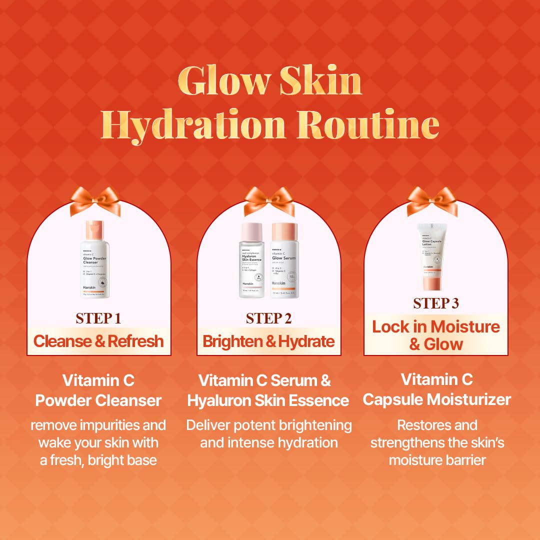 Hanskin Vitamin C routine addresses winter dryness with a refreshing feel.