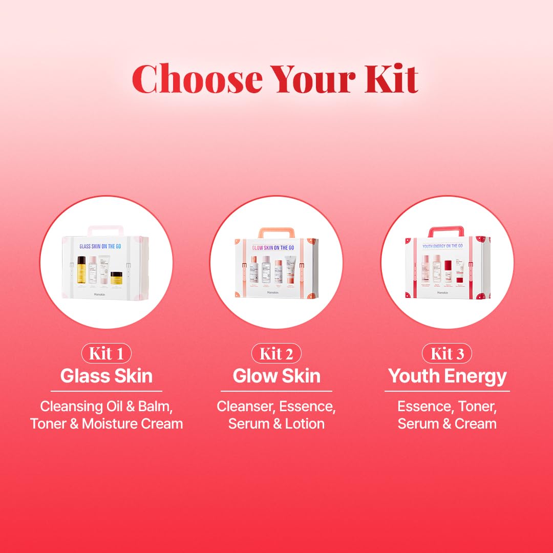 Hanskin Unboxing: clear 4-step routine showcased for on the go skincare
