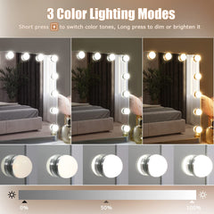 Hansong Hollywood mirror 360-degree rotation enables flexible angle adjustments during makeup