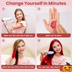 Hansuby cosplay-ready red color wax for quick character looks.