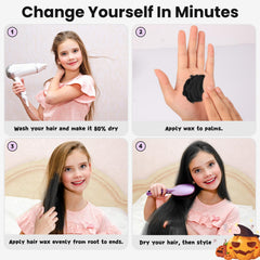 Hansuby teen-safe removable color wax for flexible looks.