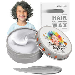 Hansuby temporary silver gray hair wax applied for quick color change