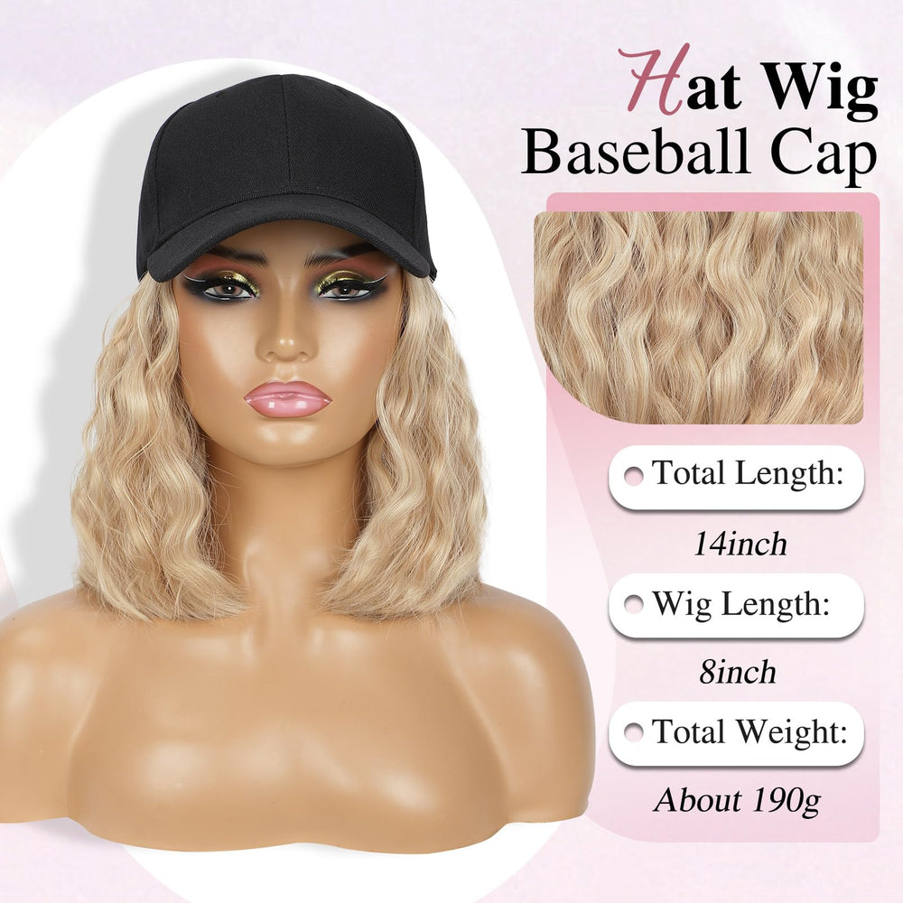 HANYUDIE hat wig adjustable cap back strap demonstrating secure, comfy fit