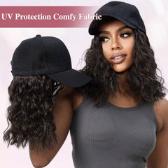 HANYUDIE hat wig baseball-cap style for versatile casual looks