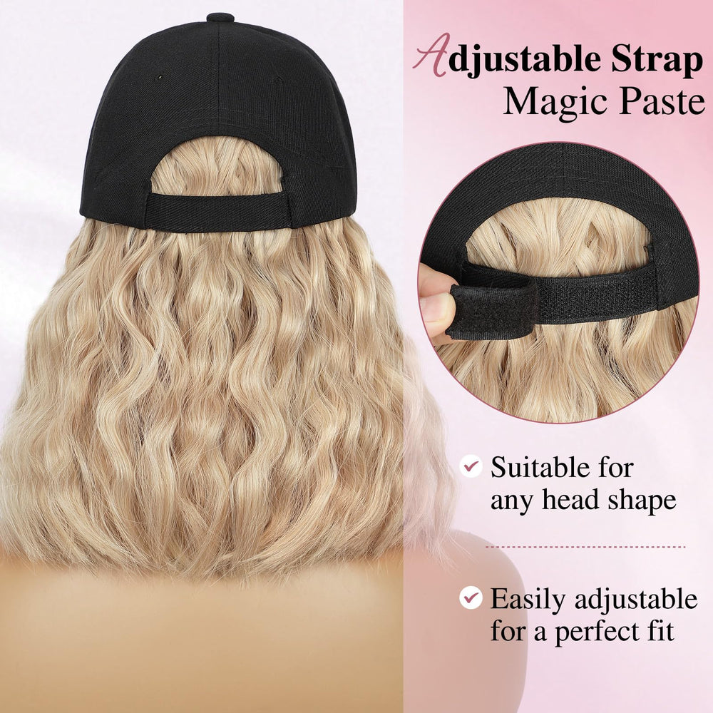HANYUDIE hat wig side-profile highlight of wave texture and volume