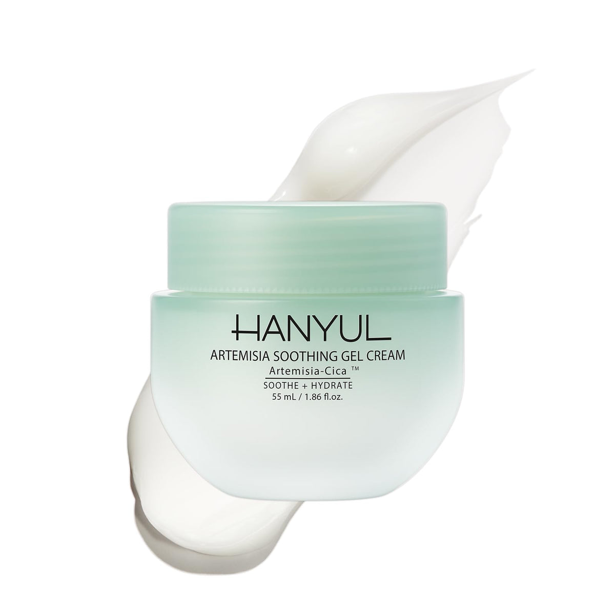 Hanyul Artemisia Soothing Gel Cream bottle for lightweight, calming hydration.