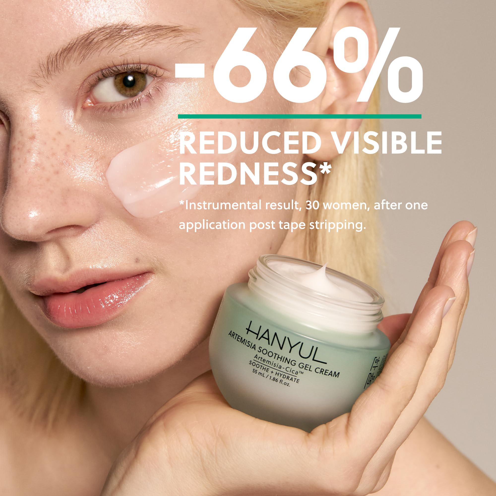 Hanyul Artemisia Soothing Gel Cream centers on Centella Asiatica ingredients.