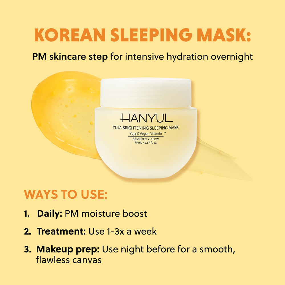 Next-morning glow and hydration after using Yuja Sleeping Mask