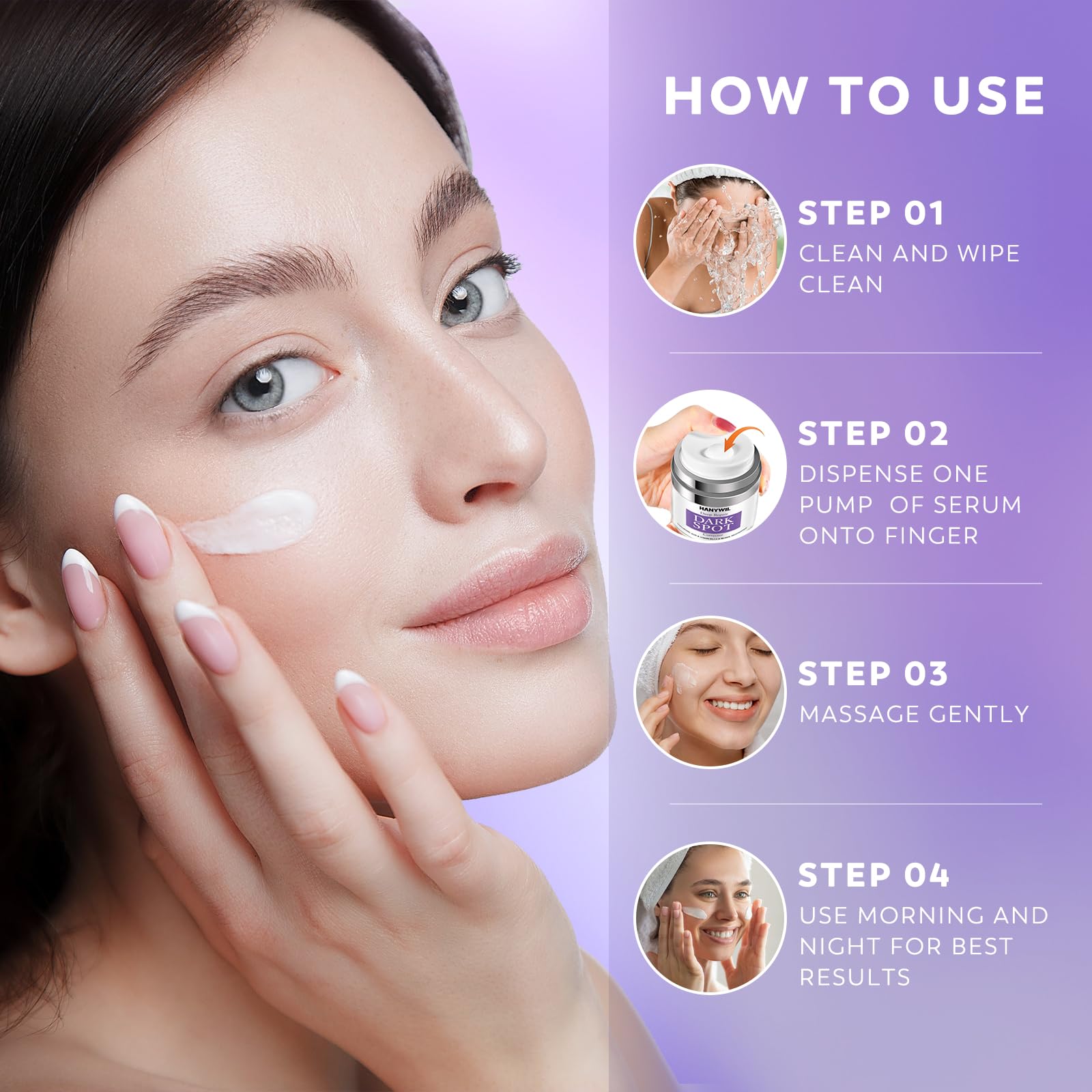 HANYWIL Dark Spot Remover cream texture close-up