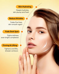 HANYWIL serum with hyaluronic acid and vitamin E for lasting hydration.