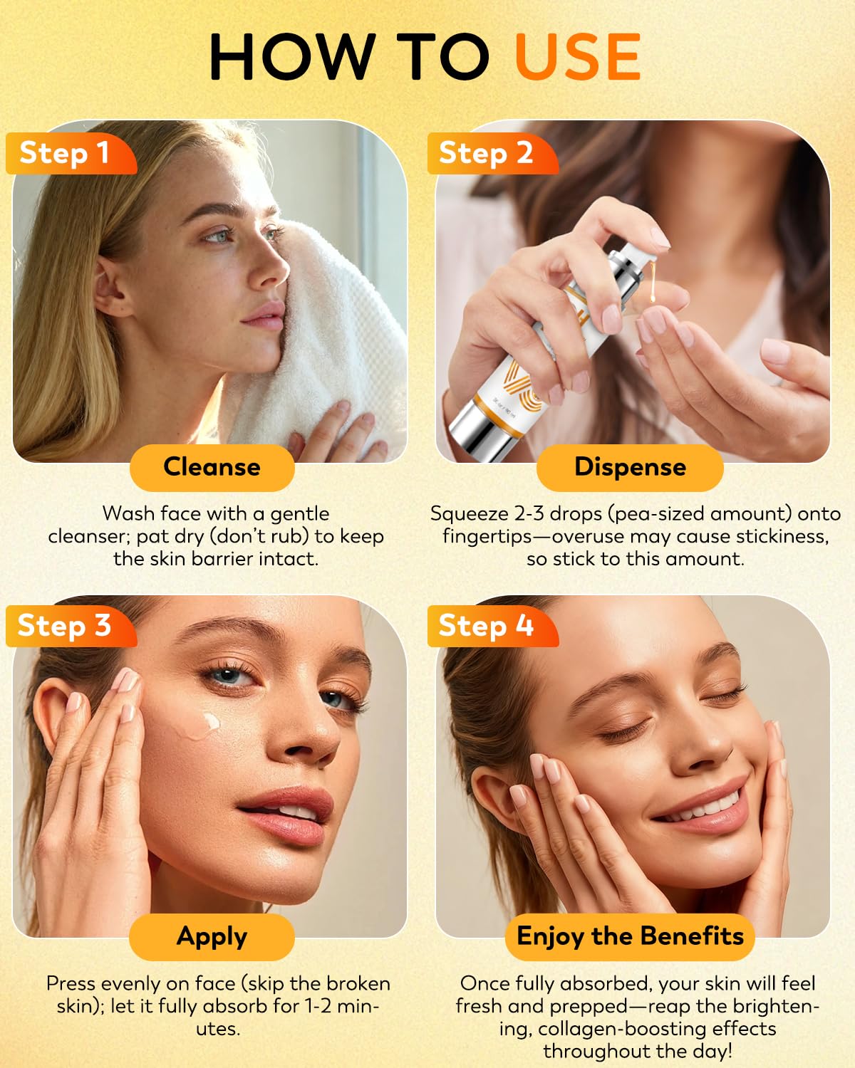 HANYWIL morning and night usage scenes for routine skincare.
