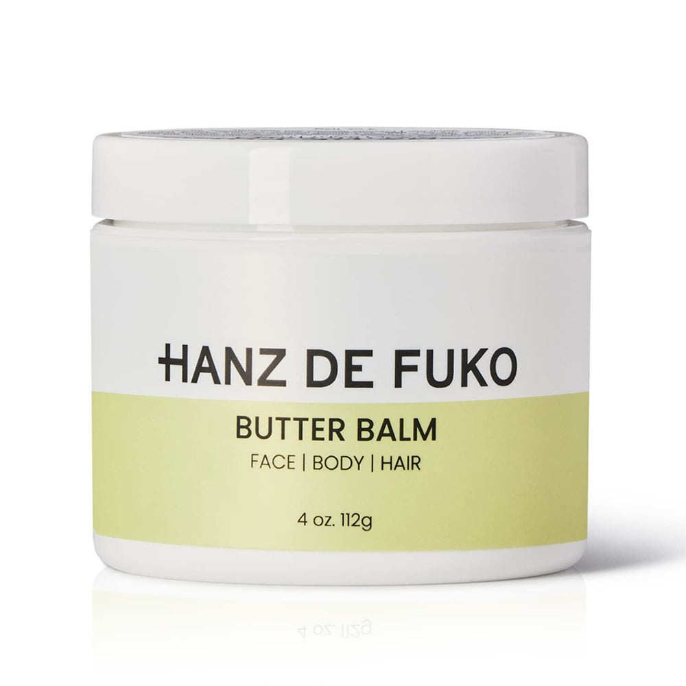 Hanz de Fuko Butter Balm jar closeup showing rich hydration