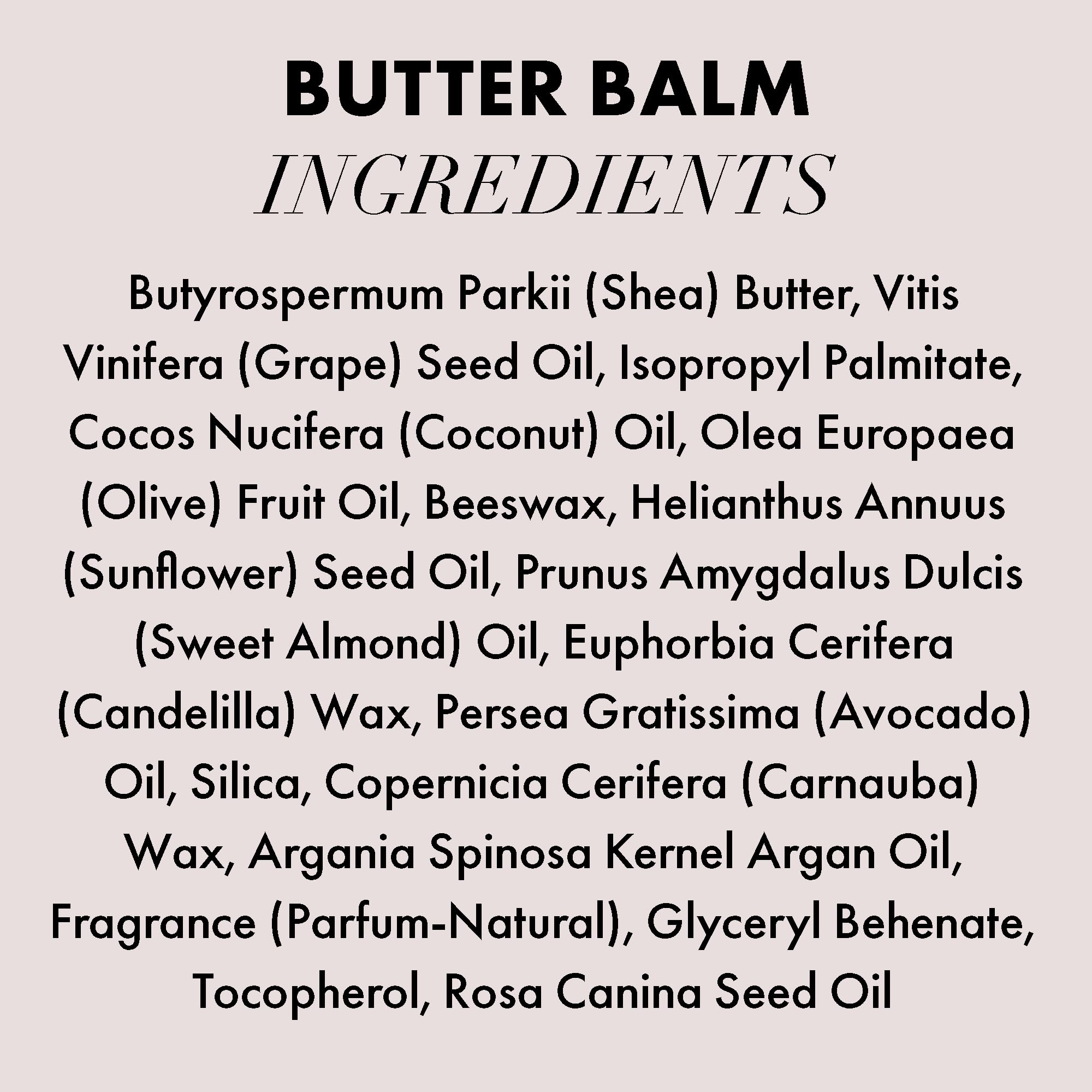 Hanz de Fuko Butter Balm aroma blends almond and rose hips