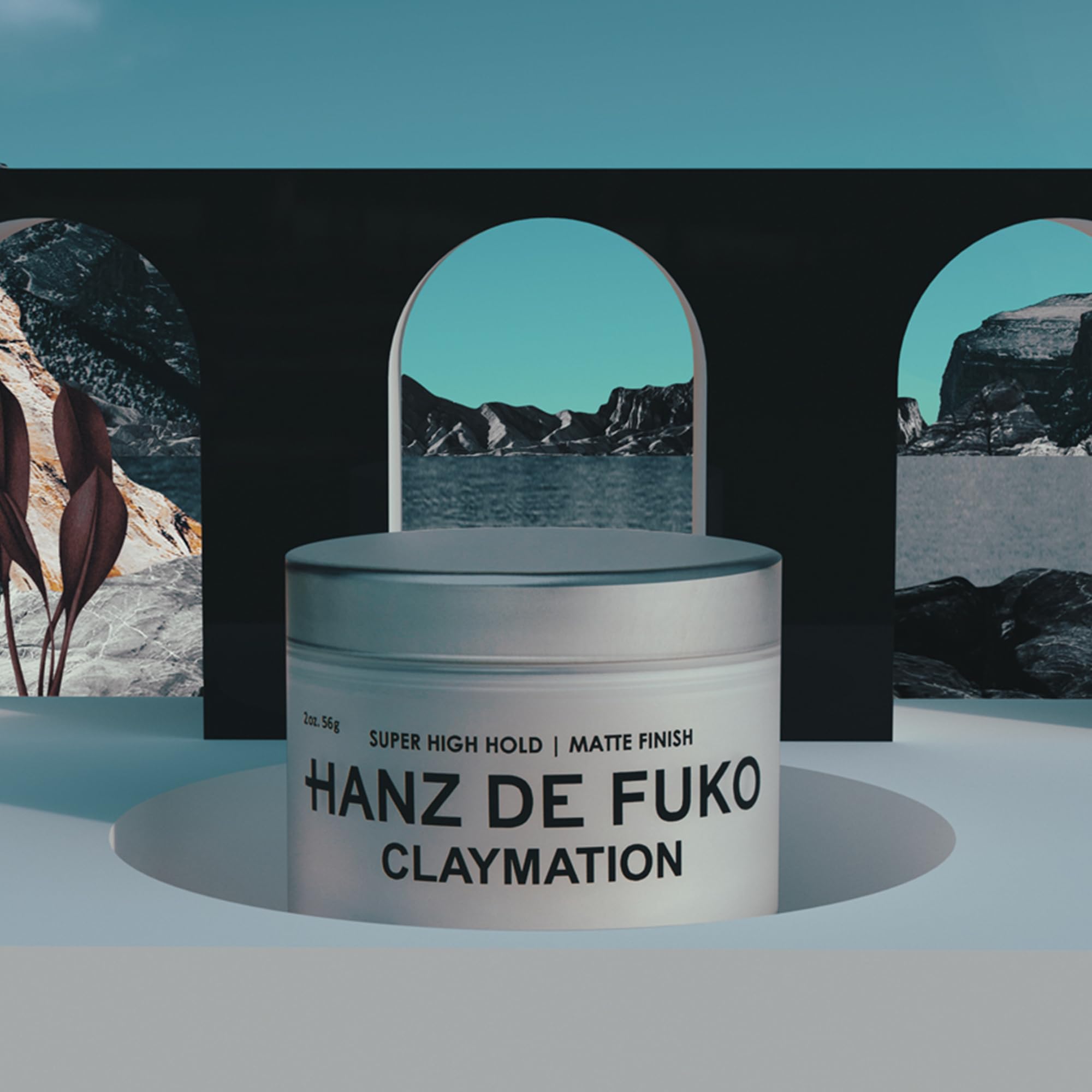 Hanz de Fuko Claymation botanicals focus features jojoba, castor, and sunflower oils.