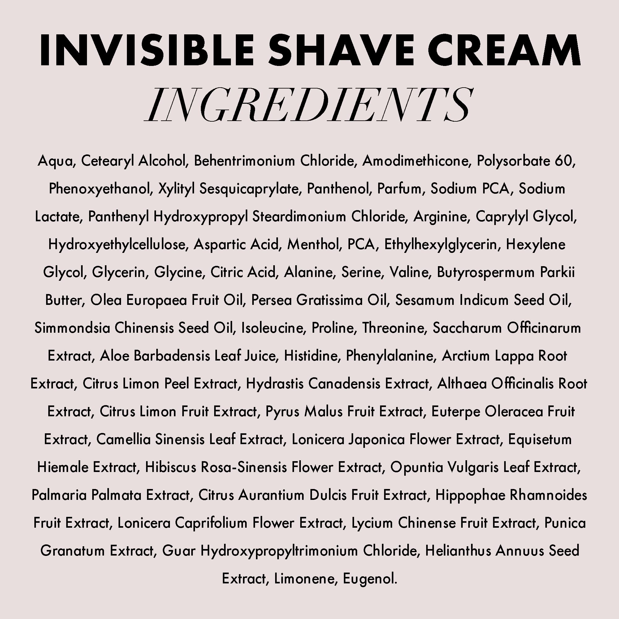 Hanz de Fuko Invisible Shave Cream packaging shows an 8 oz bottle.