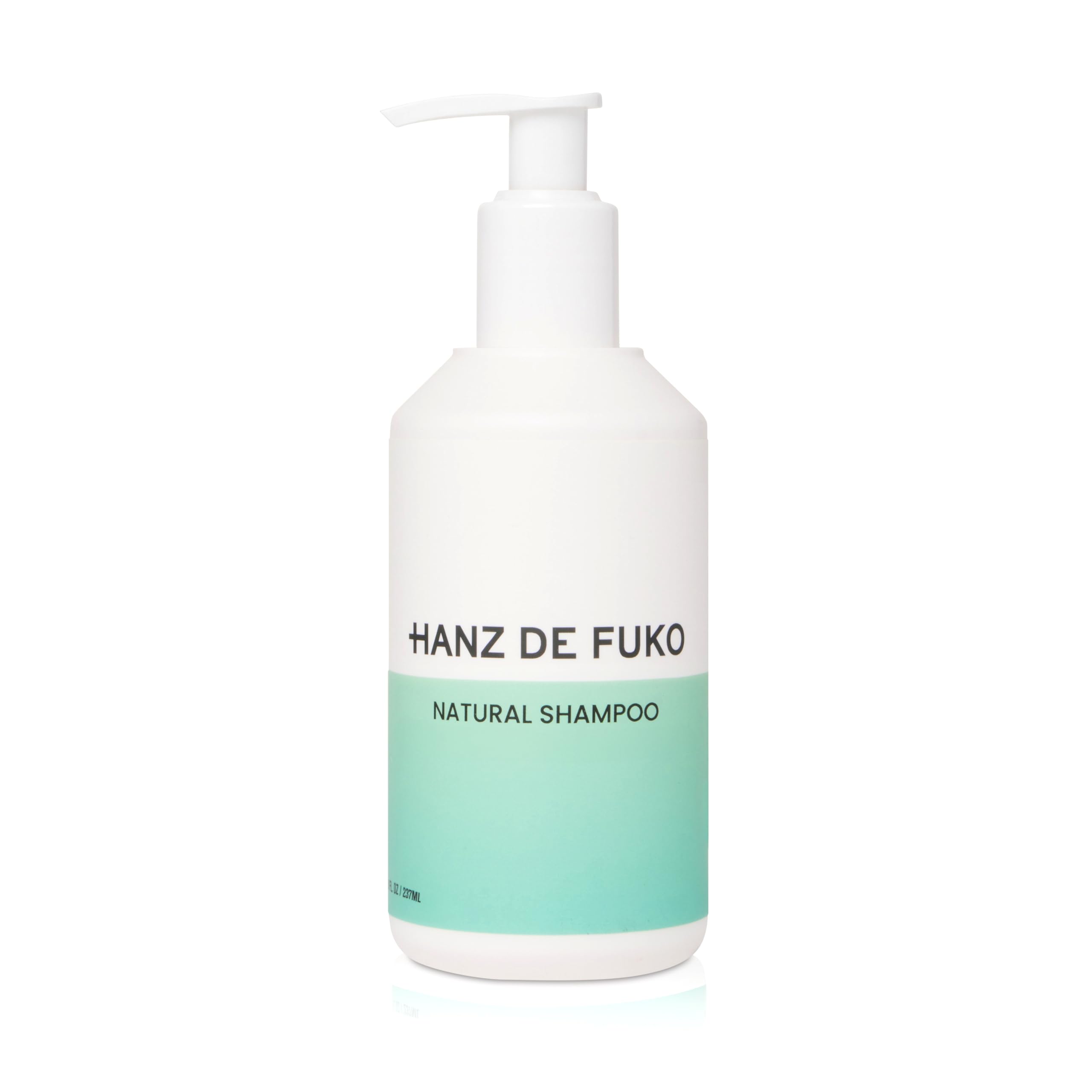 Hanz de Fuko Premium Natural Shampoo bottle for healthier scalp and clean hair