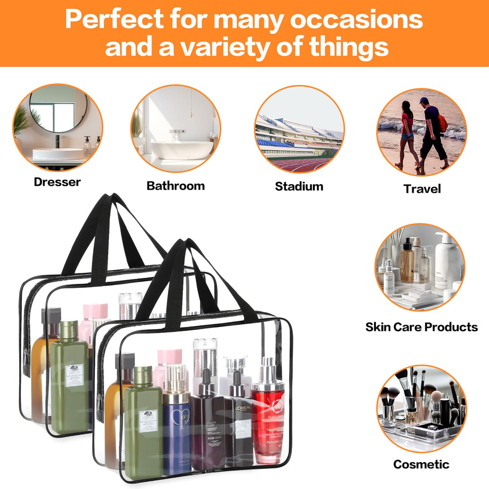 HAOGUAGUA clear stadium bag ideal for security checks