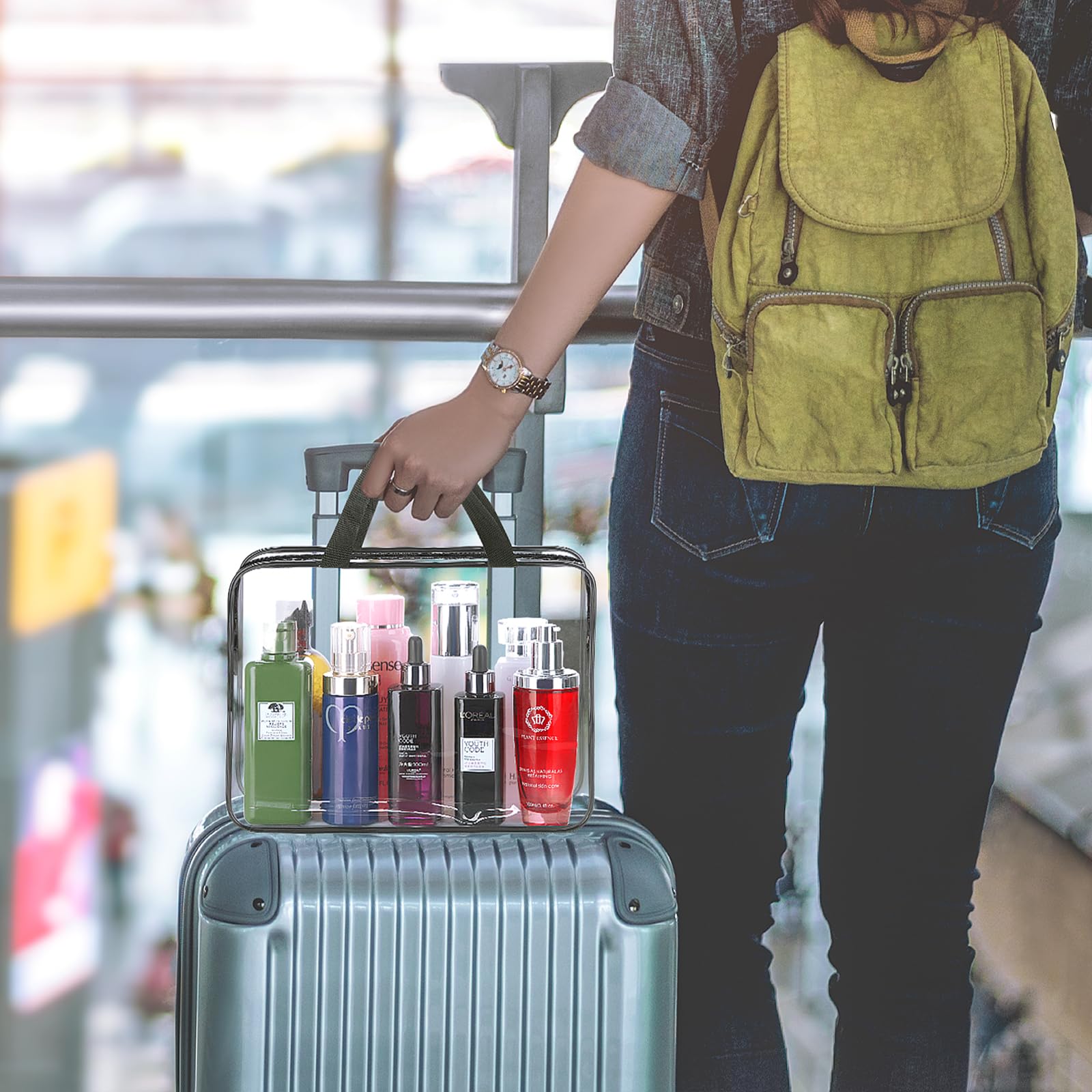 HAOGUAGUA bag with reinforced nylon handles for comfortable carry