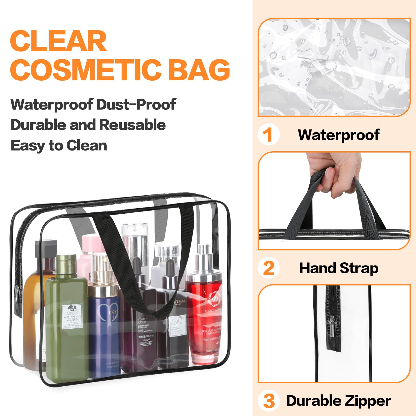 HAOGUAGUA waterproof handbag keeps essentials dry during travel