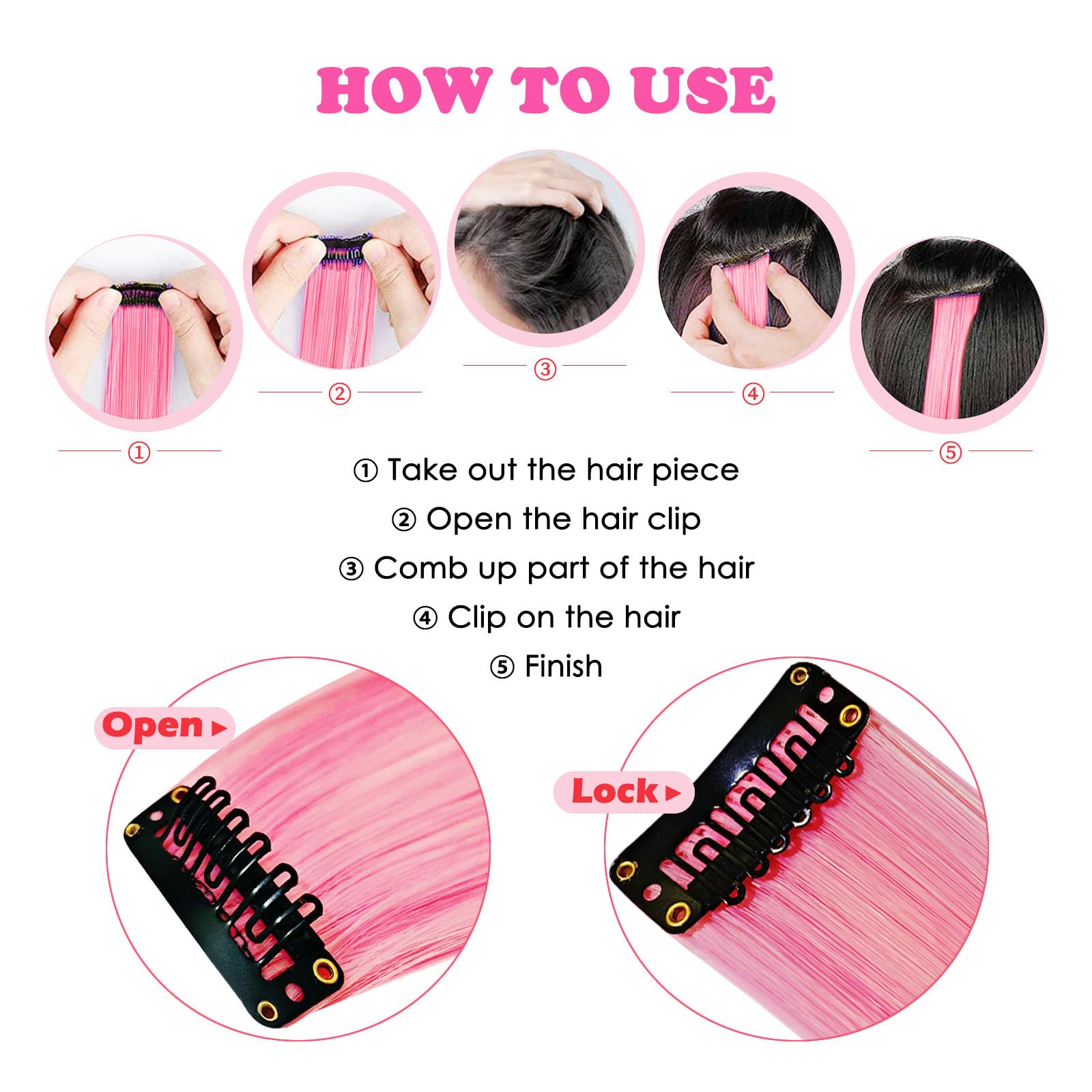HappClan heat-resistant clip-ins withstand curling up to 160°C