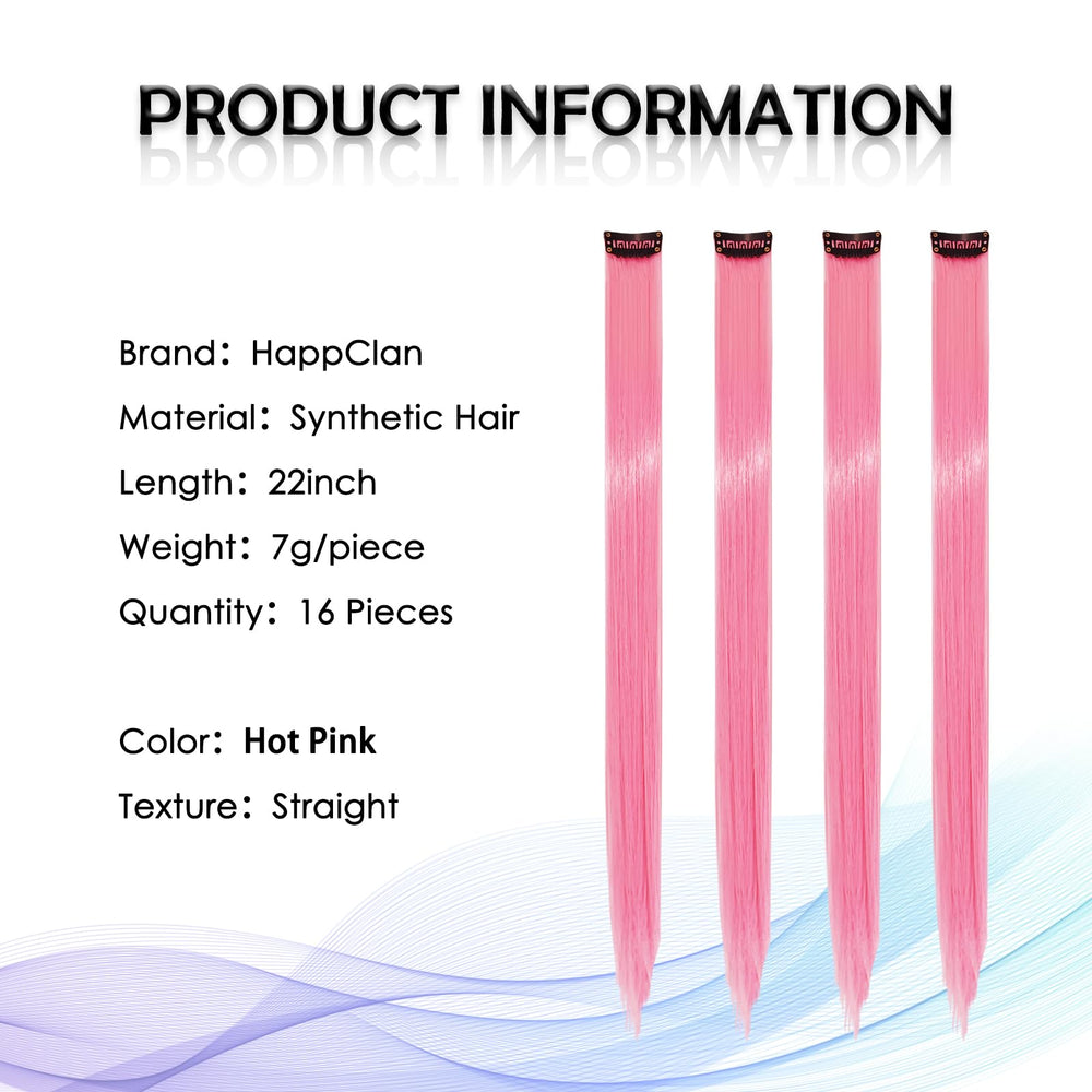 HappClan synthetic hair extensions with soft shine for easy styling