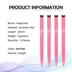 HappClan synthetic hair extensions with soft shine for easy styling