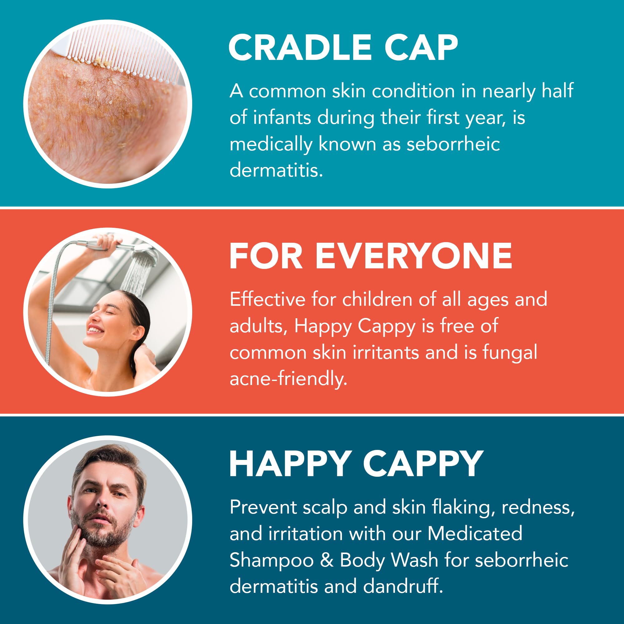 Happy Cappy baby care bundle showing two-piece cradle cap kit.
