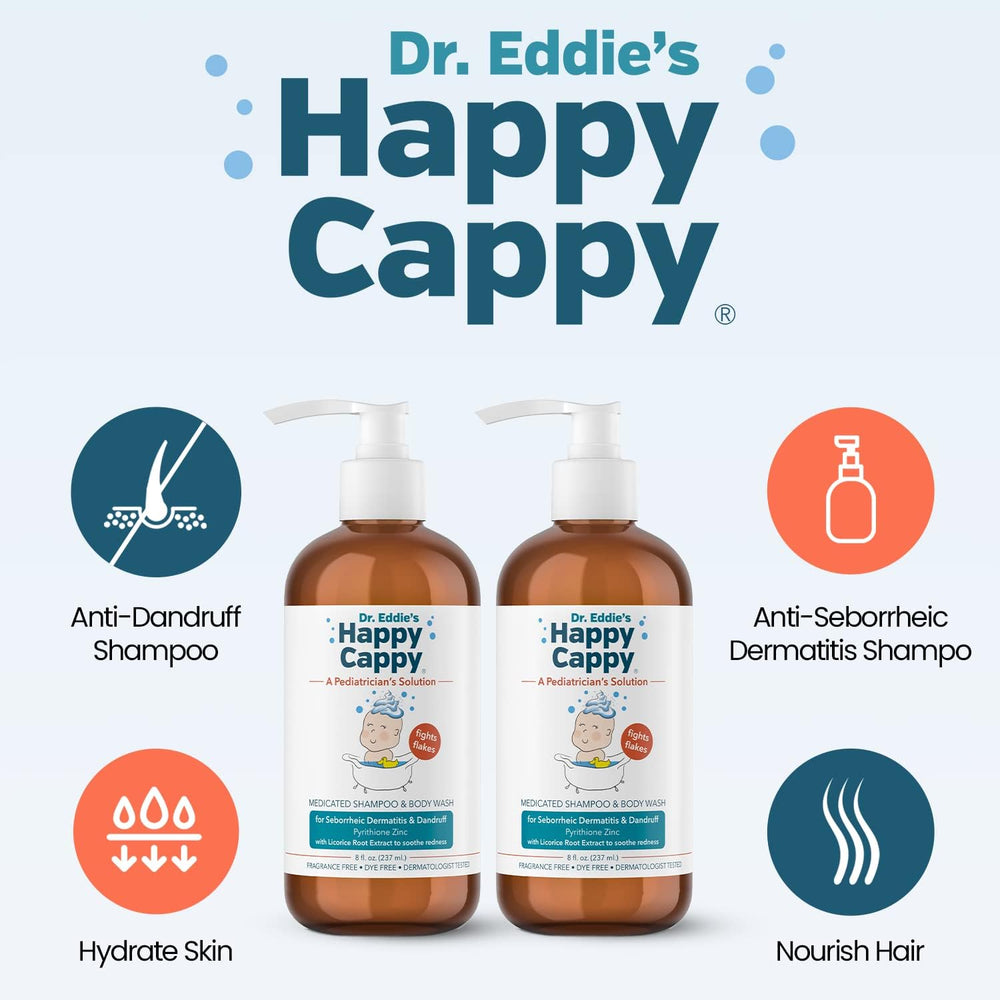 Happy Cappy bath time routine bundle for family care