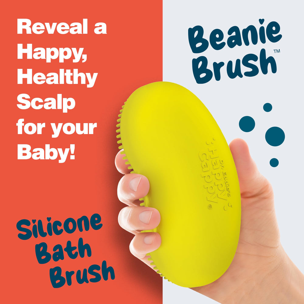 Happy Cappy shampoo foam ready for easy bath-time application.