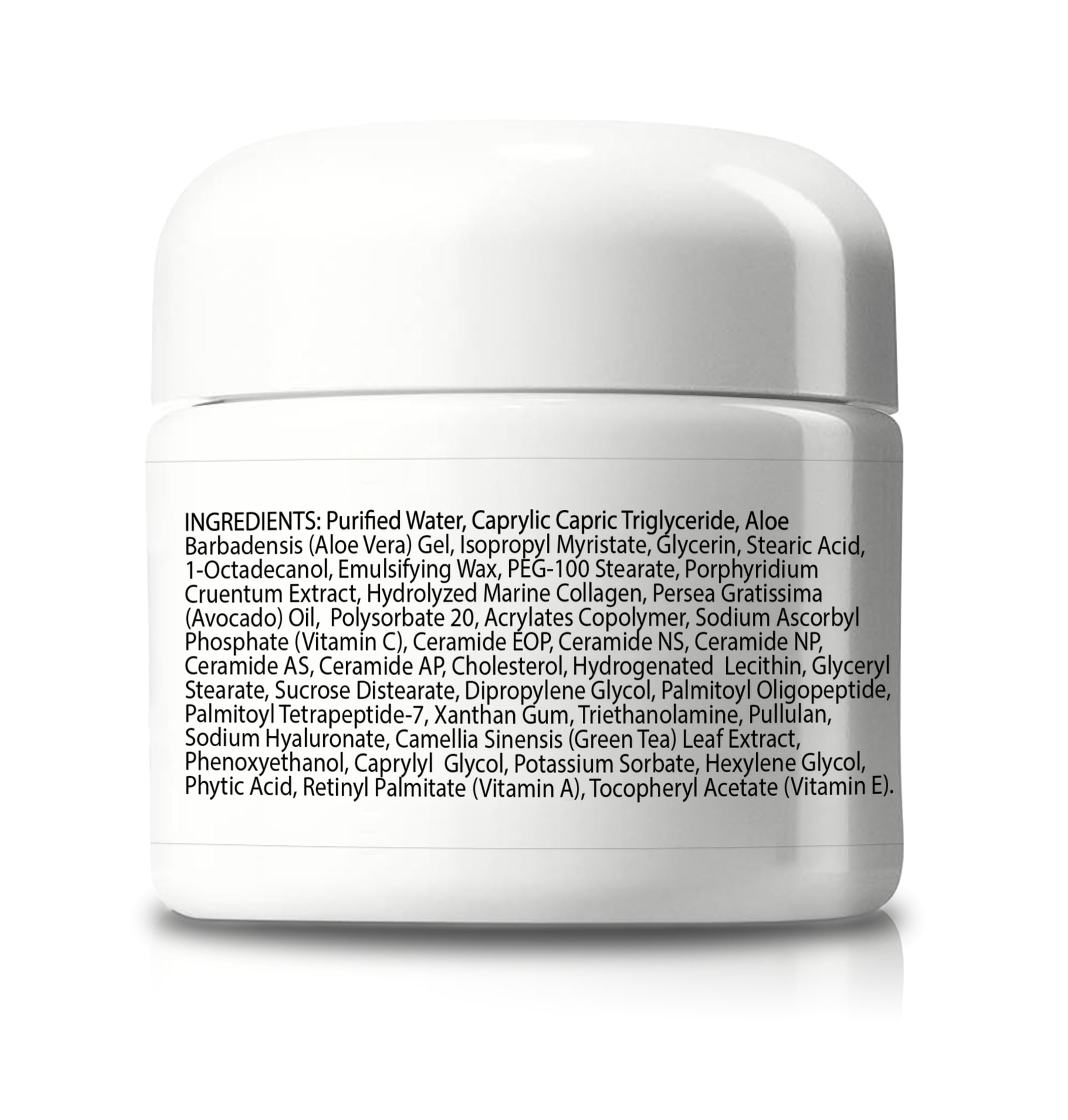 Texture swirl of Happy Health Pro South Beach Skin Cream shows creamy hydration.