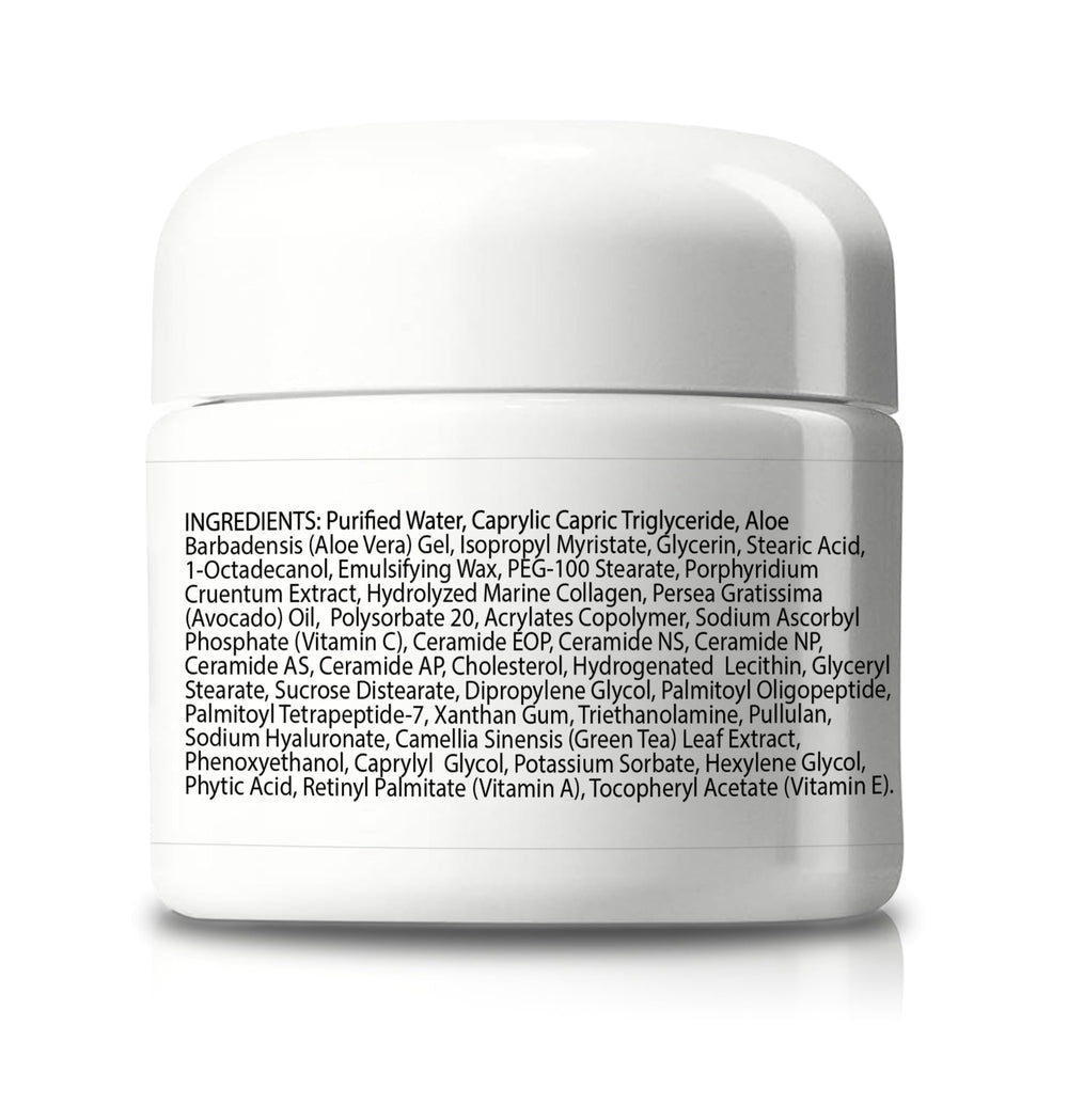 Texture swirl of Happy Health Pro South Beach Skin Cream shows creamy hydration.