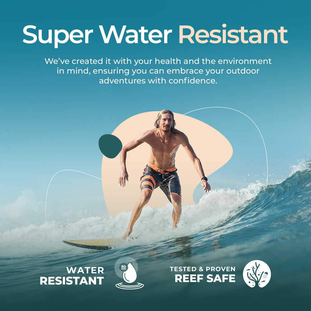 Happy Ocean sunscreen applied to face and body for daily protection