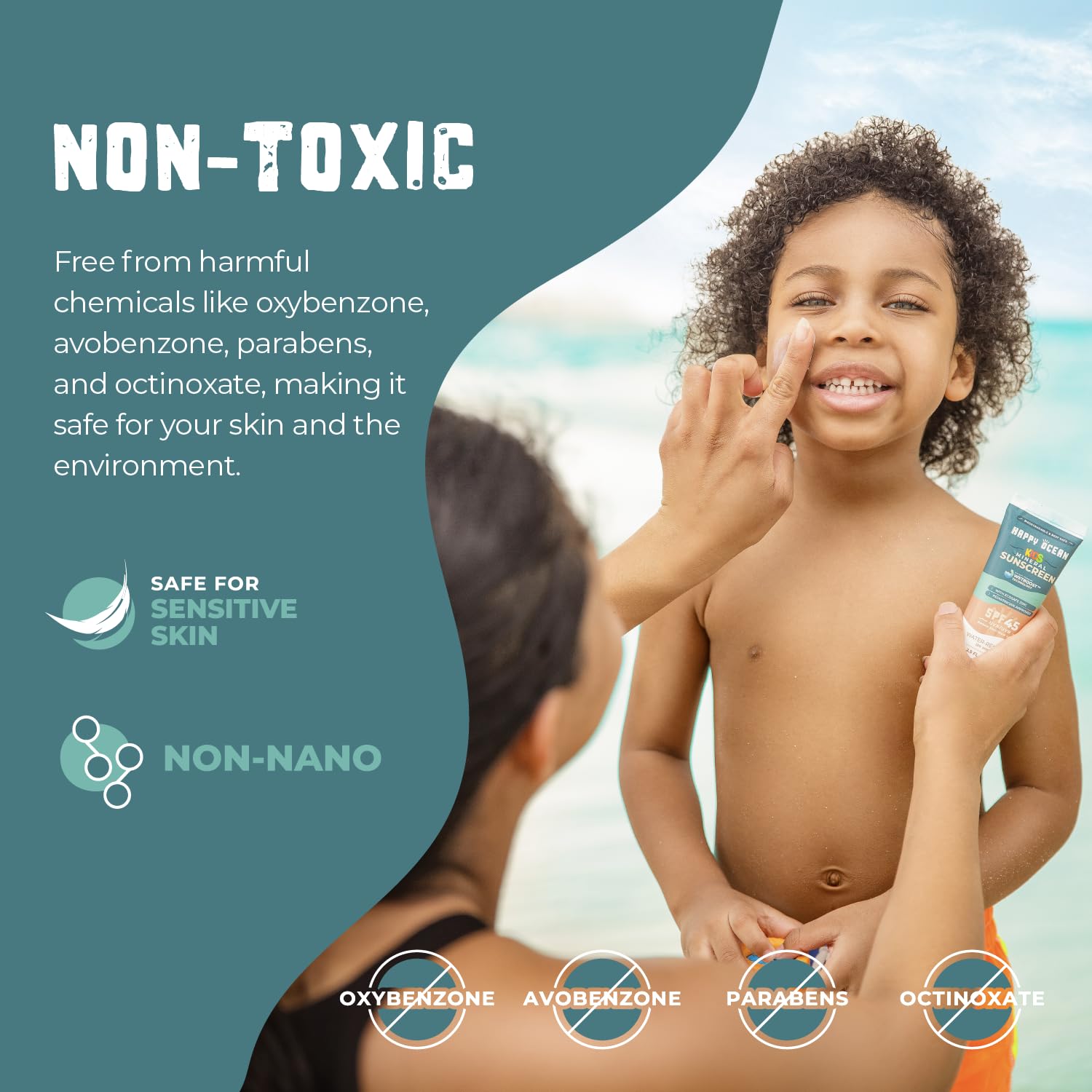 Face and body application image shows easy, gentle daily use.