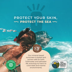 Happy Ocean travel size SPF 45 sunscreen for on the go protection