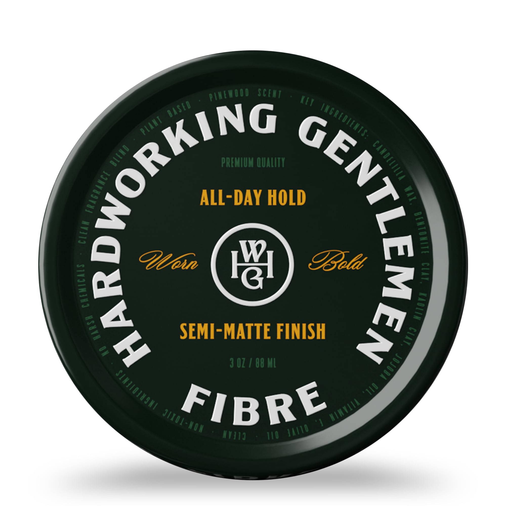 Hardworking Gentlemen Fibre container showing structured, all-day hold.