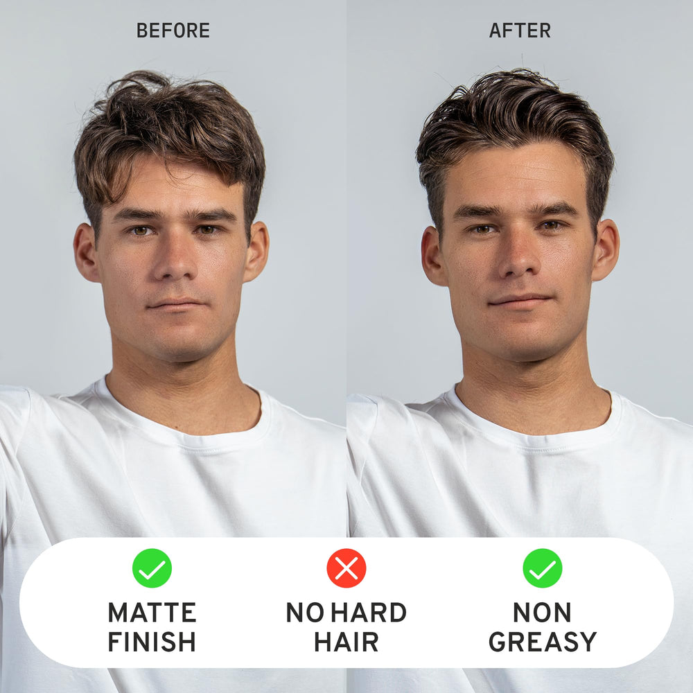 Hardworking Gentlemen hair paste application shot for even distribution on all hair types