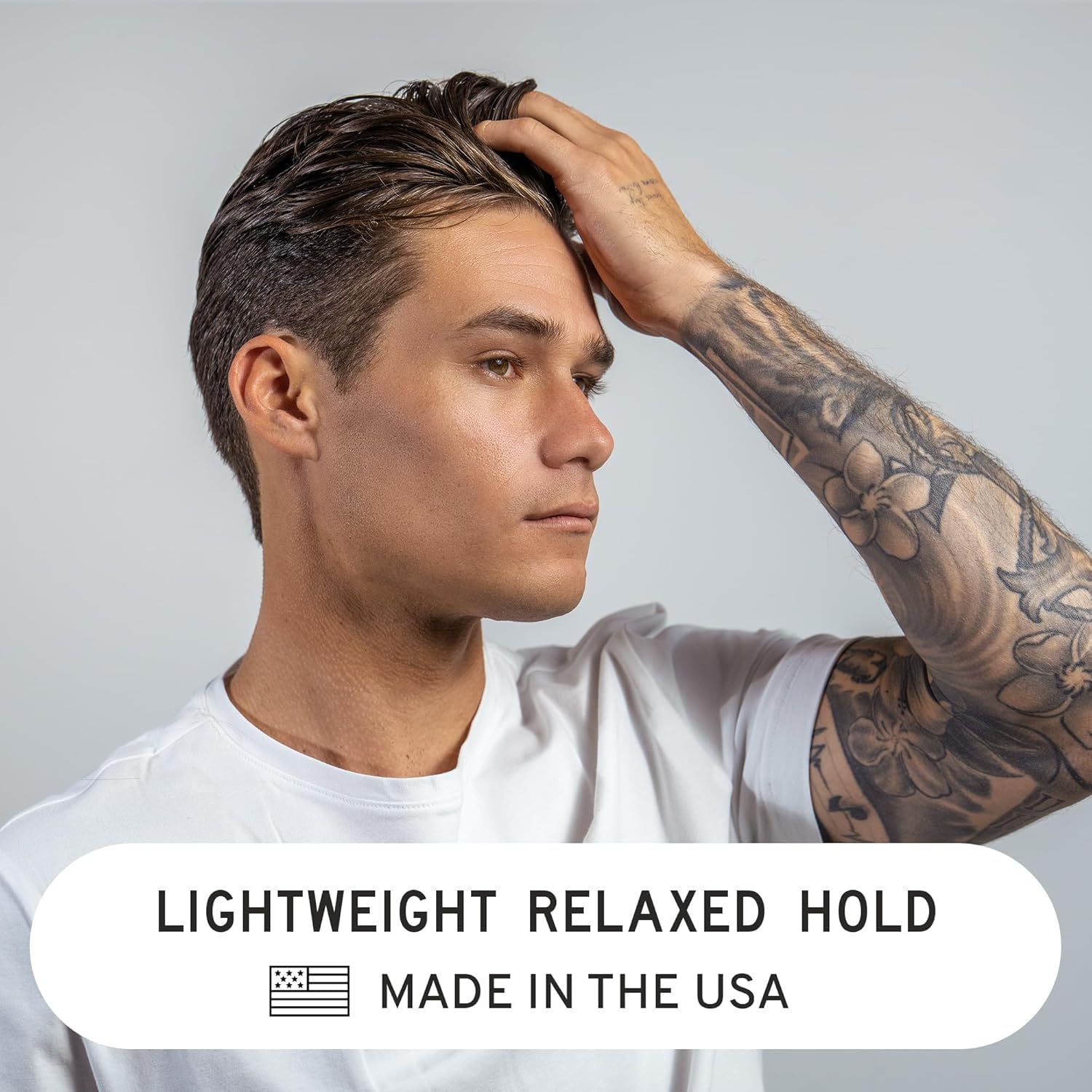 Hardworking Gentlemen hair paste finish demonstrates natural volume and definition