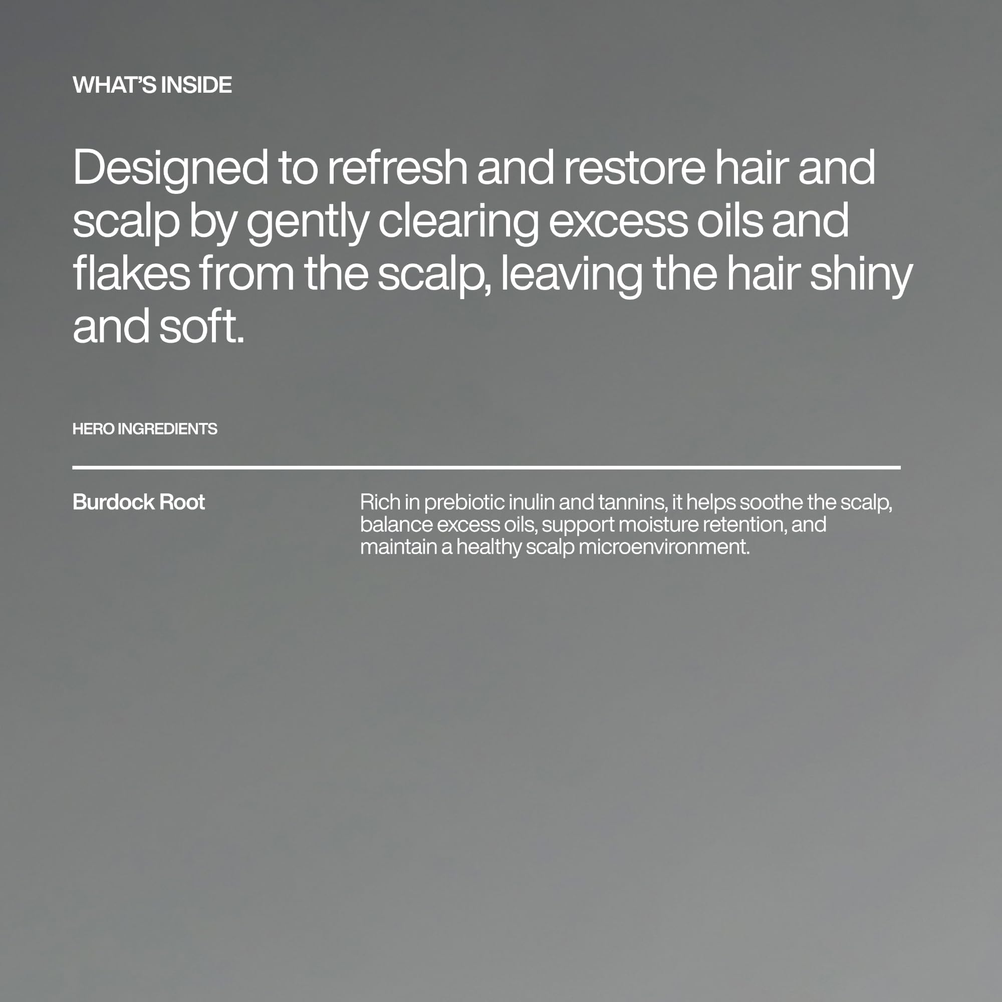 Harklinikken Stabilizing Scalp Shampoo scalp close-up reveals balanced sebum and calm skin