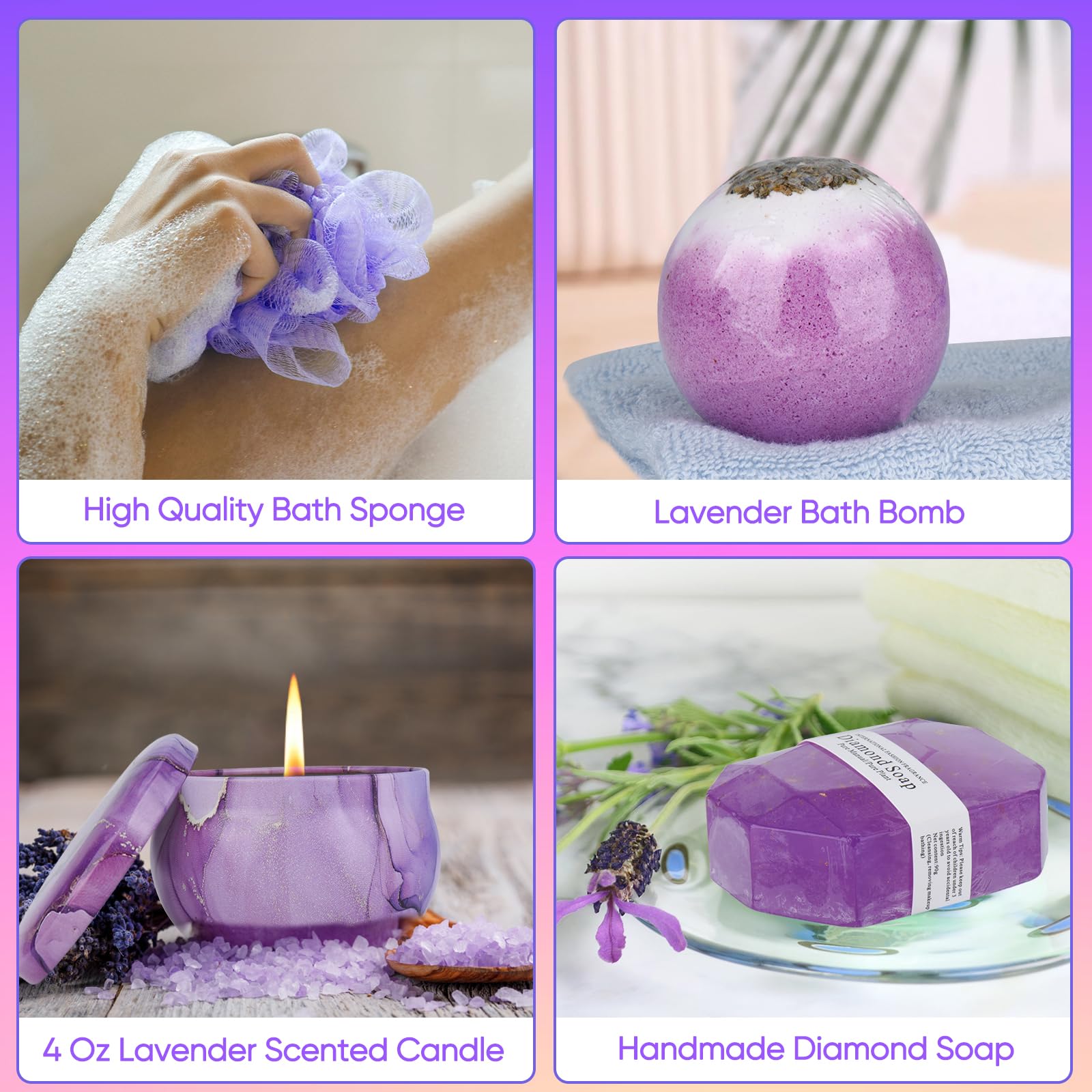 Harkta handmade soap adds gentle cleansing with a floral scent.