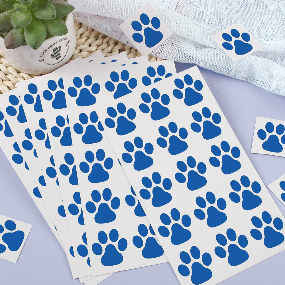 Harloon blue paw print tattoos wet-transfer application guide