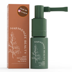 Harmonize Beauty Root Texture Powder bottle lifts roots for fuller hair