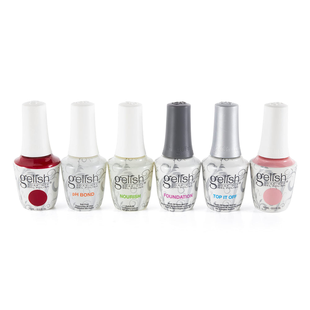 Harmony Gelish Basix kit provides essential base steps for lasting color.