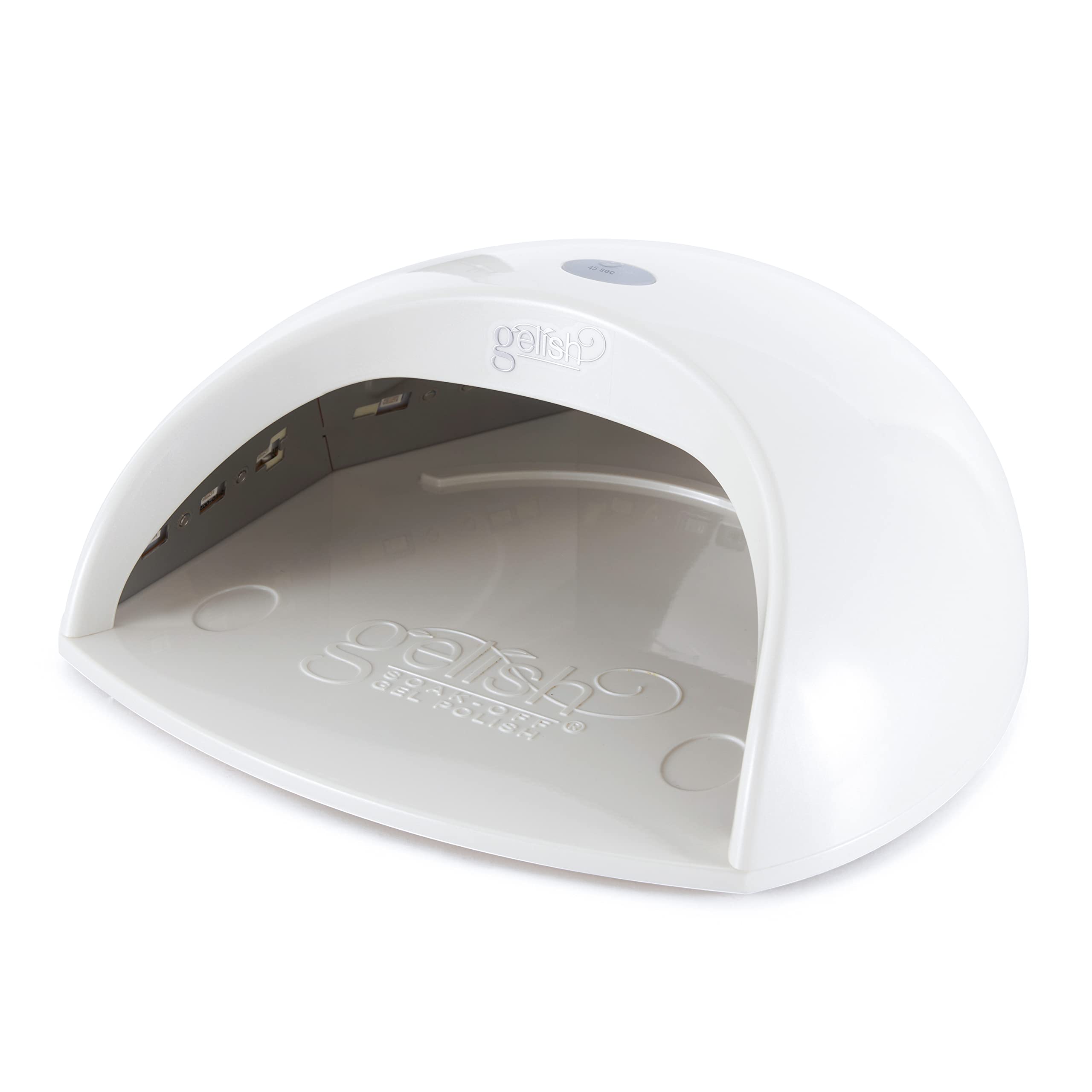 Harmony Gelish laser-cut domed-bristle brush delivers smooth application.