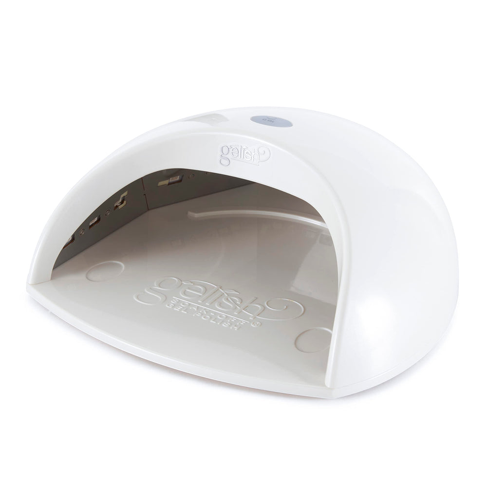 Harmony Gelish laser-cut domed-bristle brush delivers smooth application.