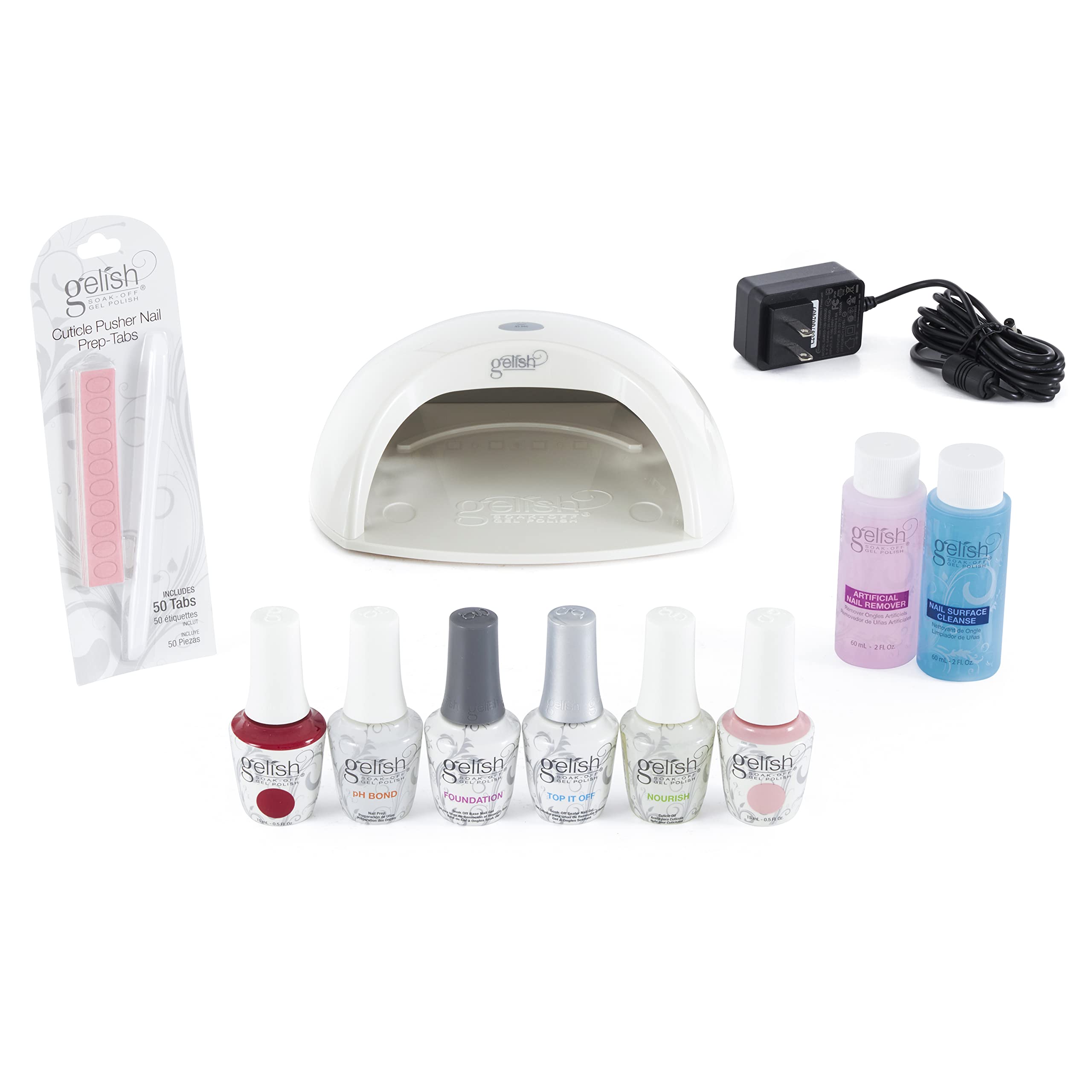 Harmony Gelish Pro Kit LED lamp for quick, salon-grade curing at home.