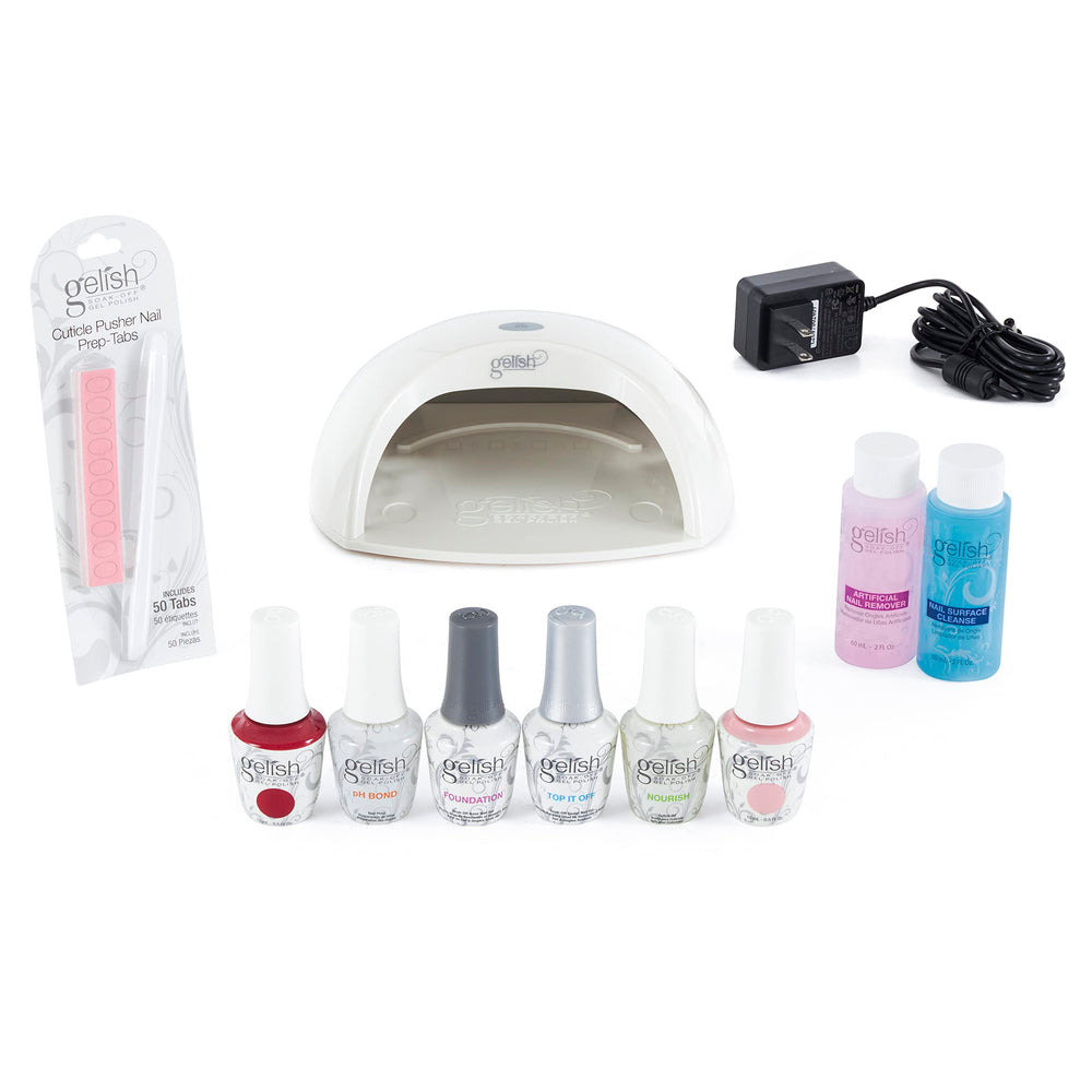 Harmony Gelish Pro Kit LED lamp for quick, salon-grade curing at home.